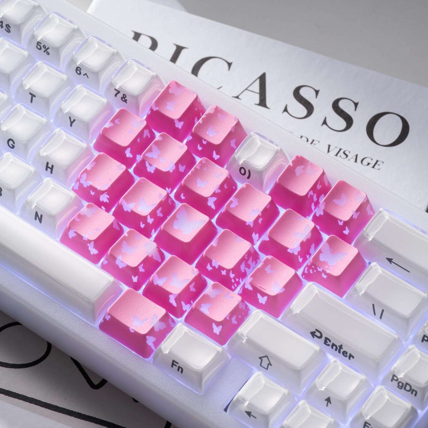 XVX FlutterBloom OEM Profile IMD-Tech 21-Key Keycap Set
