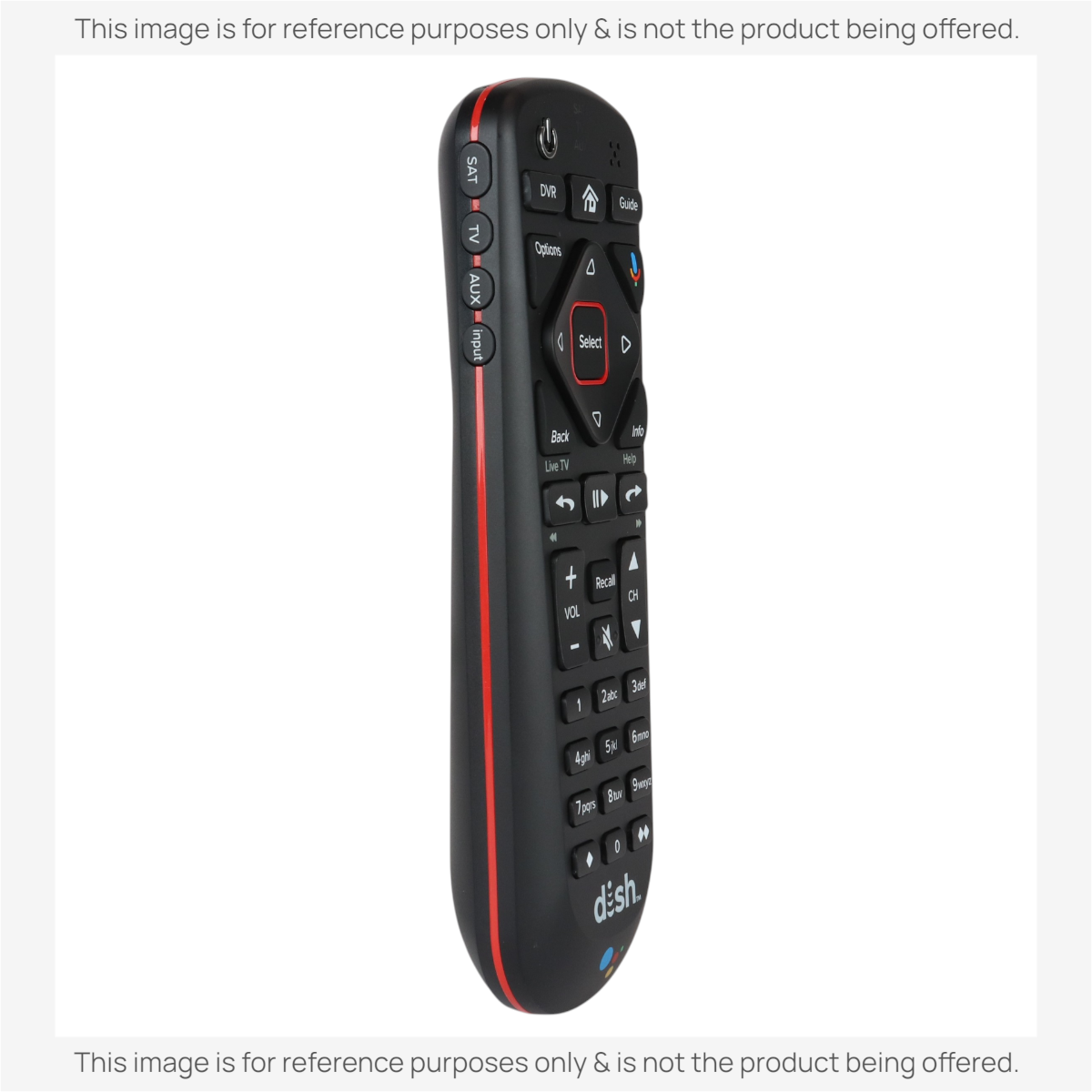 Dish-Network 54.3 UHF 2G for Hopper with Google Assistant Satellite Remote Control - 219243
