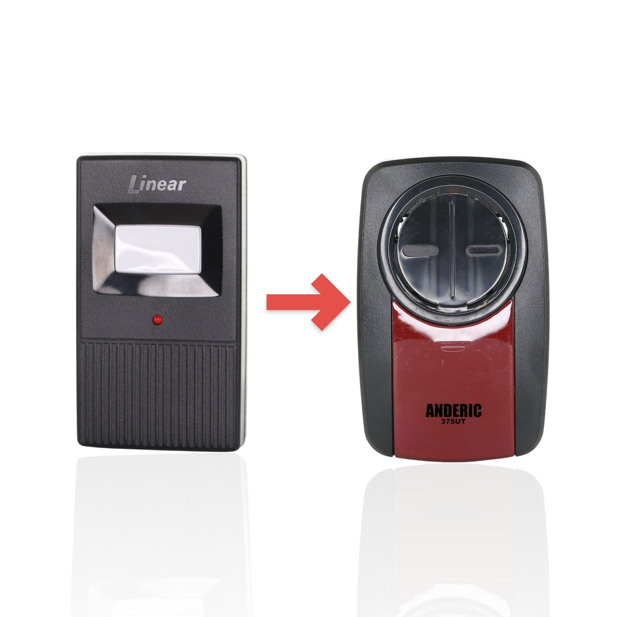 Linear DELTA-3 310 MHz - 1 Button - 8 Dip - Garage Door Opener Remote Control - DNT00002A