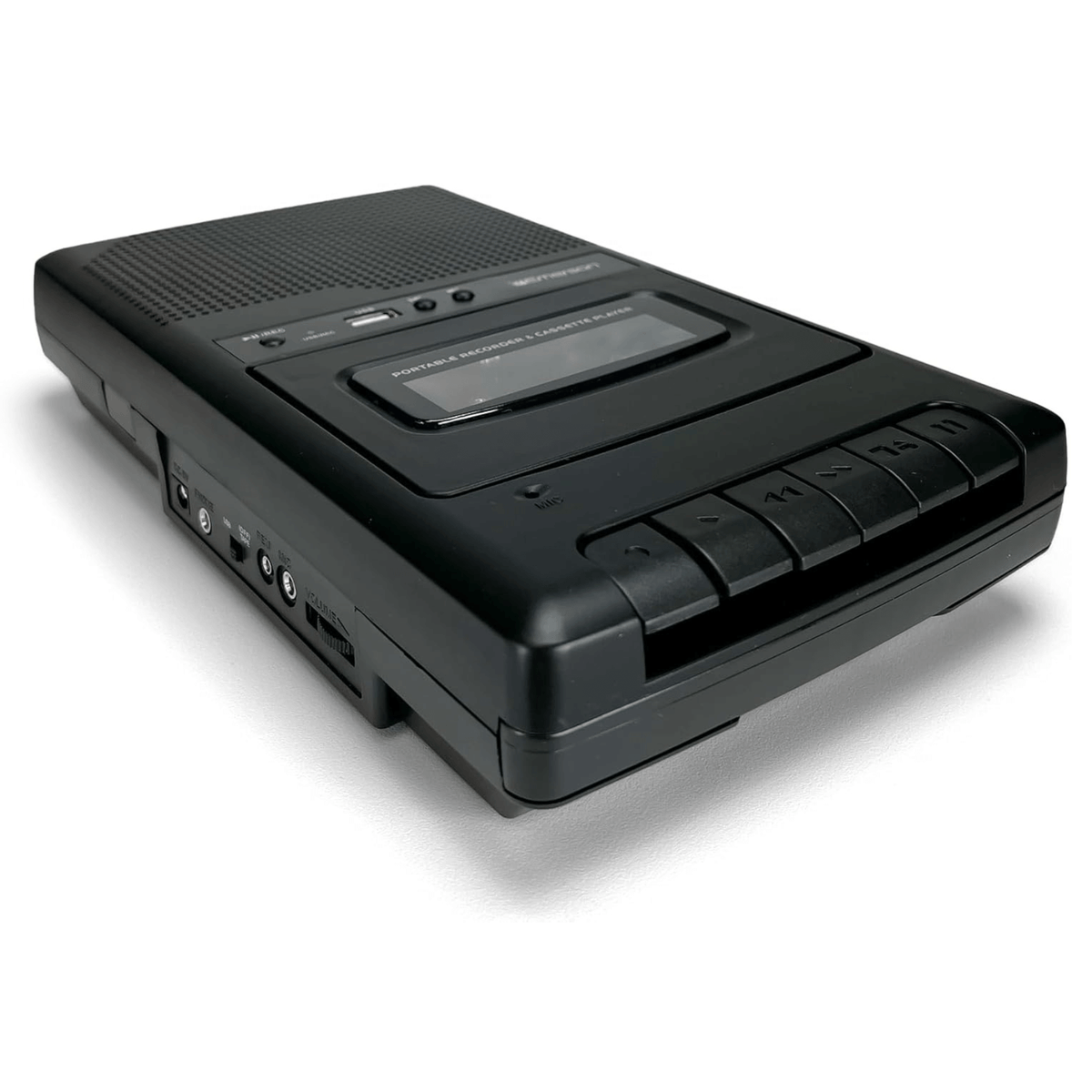 Emerson Portable Cassette Player and Recorder w Digital Conversion and Mic Input