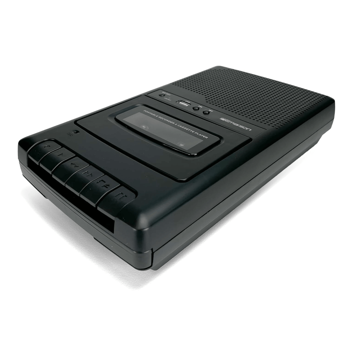 Emerson Portable Cassette Player and Recorder w Digital Conversion and Mic Input