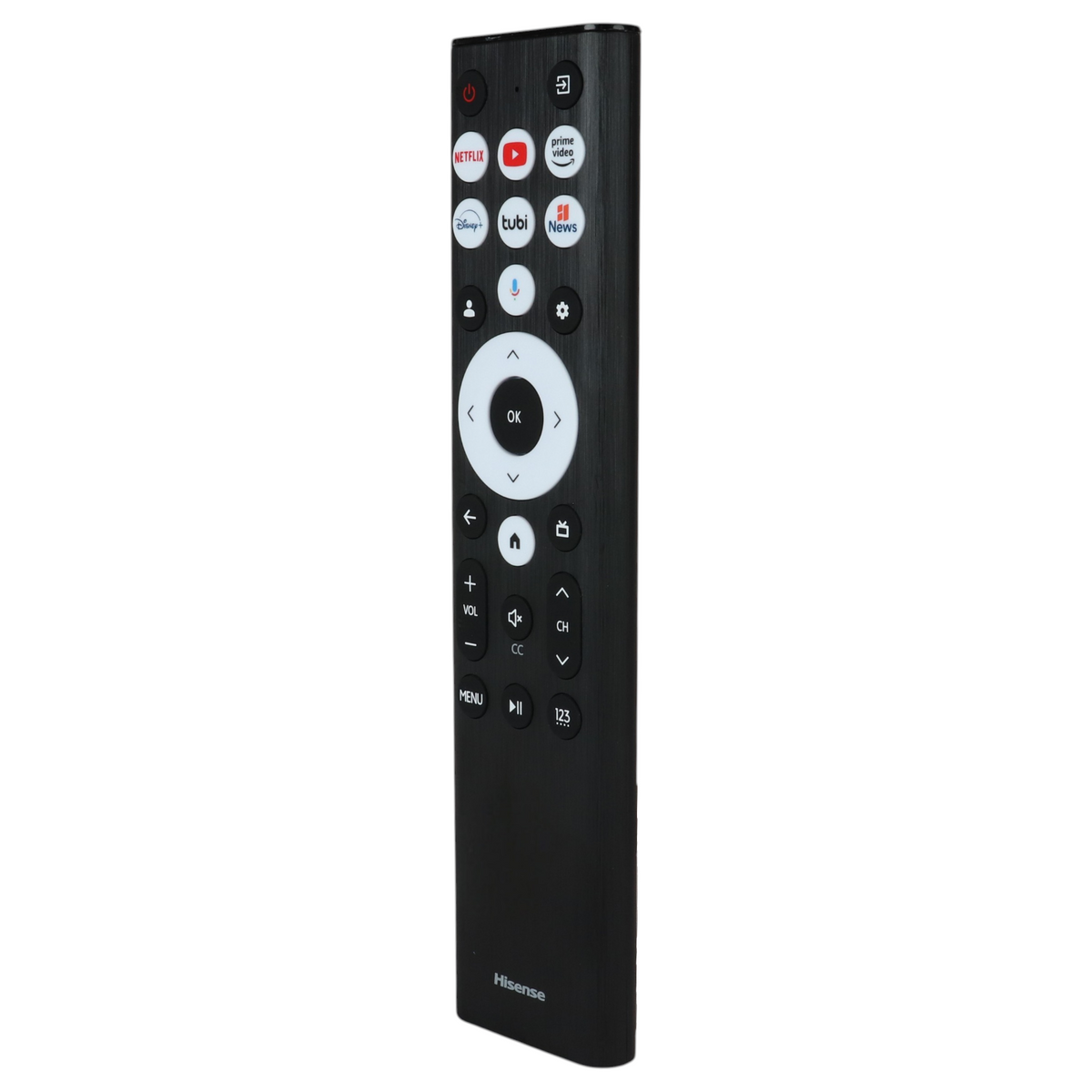 Hisense ERF6B80HL Google Voice TV Remote Control | Voice | Google Android | A7 Series | U8 Series - ERF6B80HL