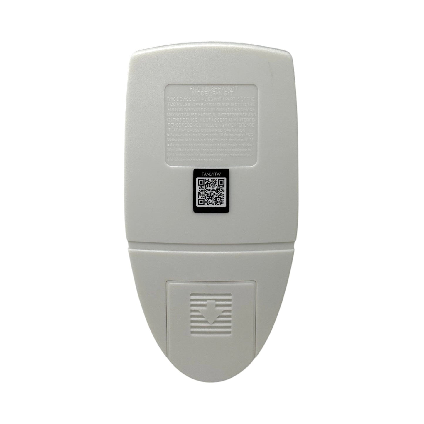 Anderic FAN51TW Replacement Ceiling Fan Remote Control for Hampton Bay and others - FAN-51T - White