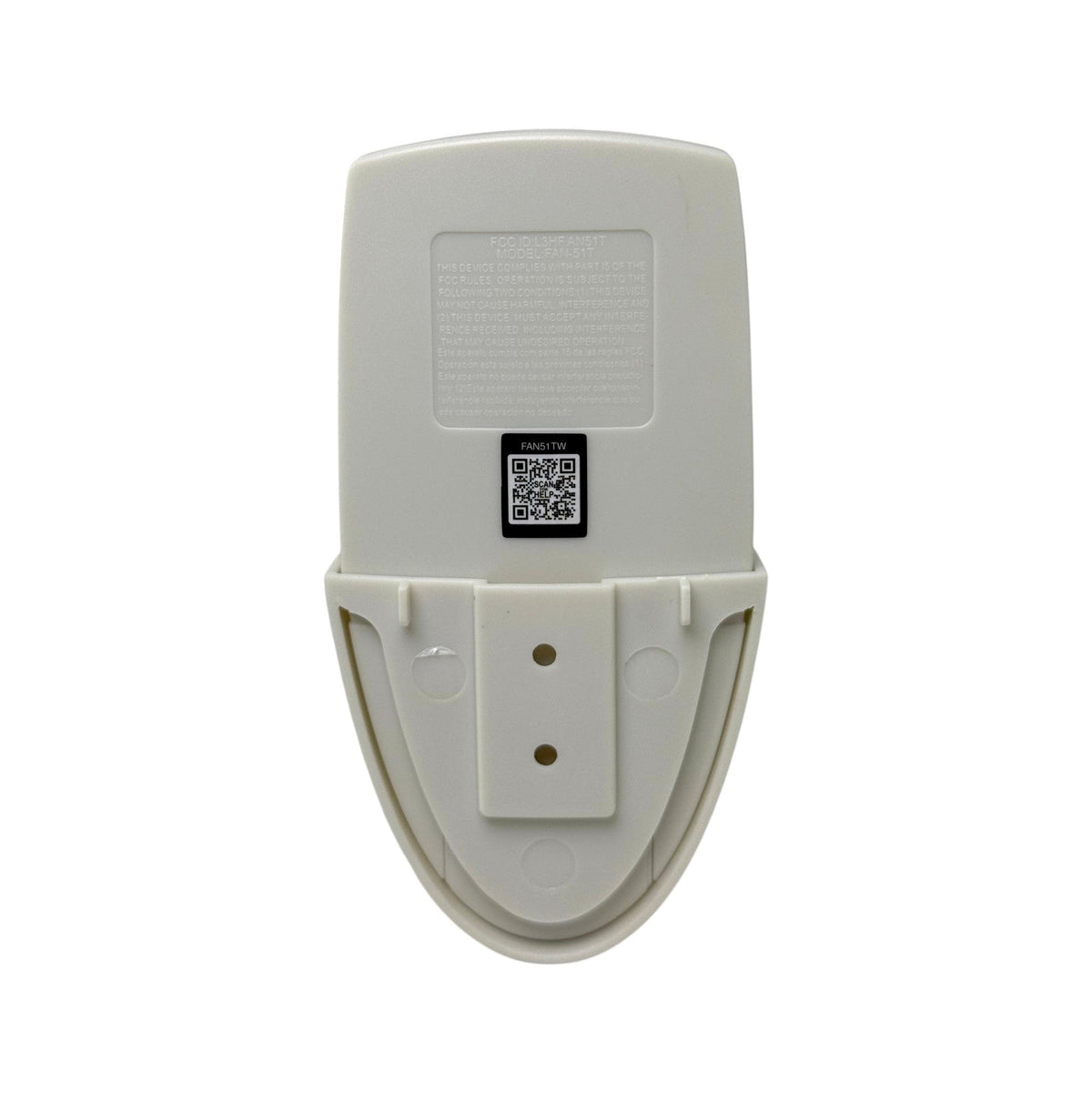 Anderic FAN51TW Replacement Ceiling Fan Remote Control for Hampton Bay and others - FAN-51T - White
