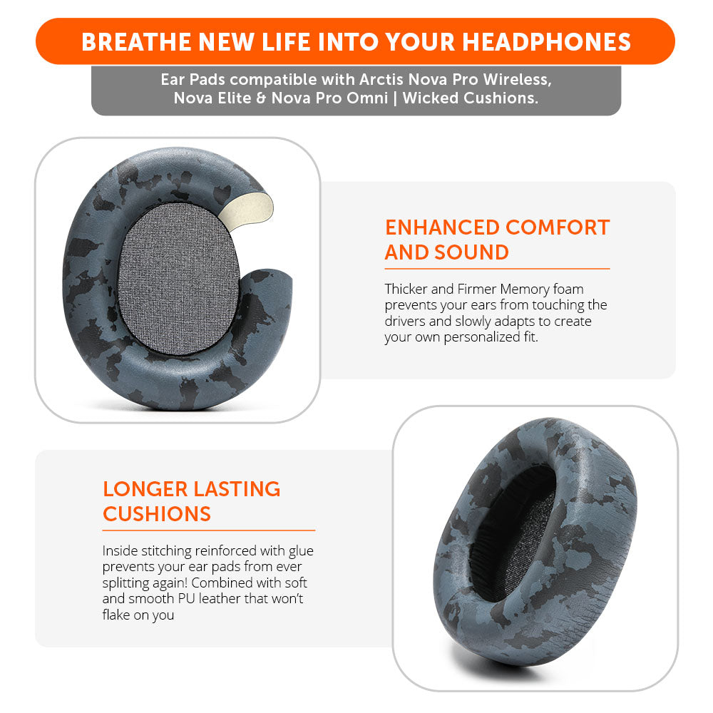 Arctis Nova Pro Wireless & Nova Elite Earpads - WC PadZ Nova Pro Wireless
