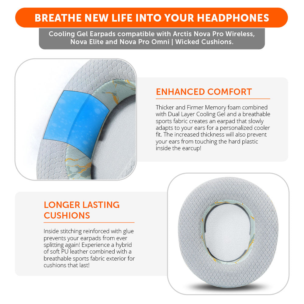 Arctis Nova Pro Wireless & Nova Elite Earpads - WC FreeZe Cooling Gel