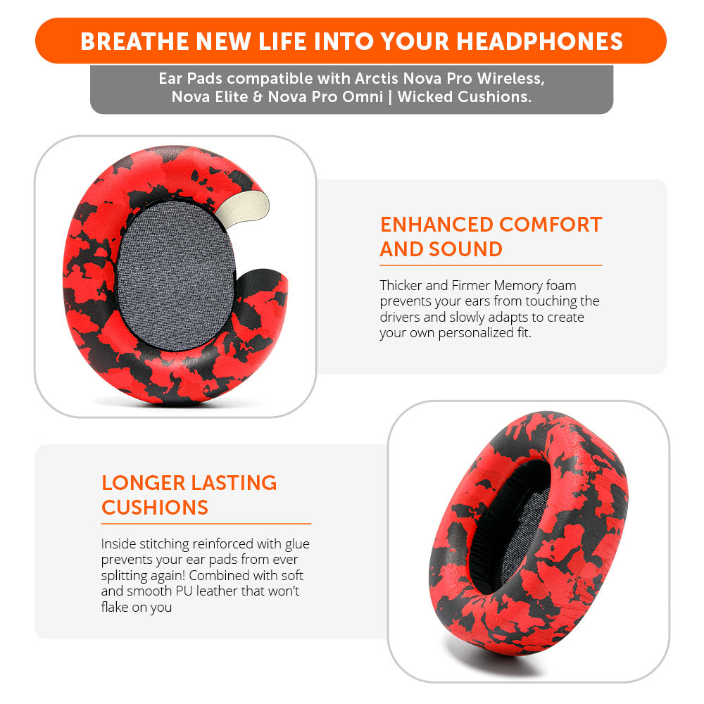 Arctis Nova Pro Wireless & Nova Elite Earpads - WC PadZ Nova Pro Wireless