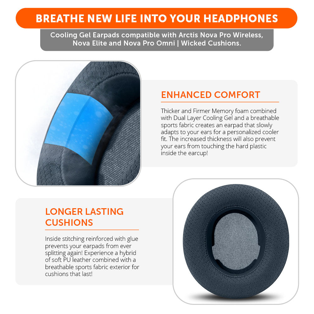 Arctis Nova Pro Wireless & Nova Elite Earpads - WC FreeZe Cooling Gel