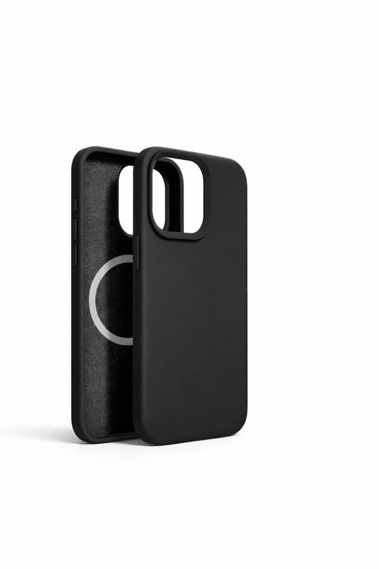For Upgraded Magnetic Case For iPhone 15 12 Pro Max Wireless Charge Cases Liquid Silicone Phone Cover Black