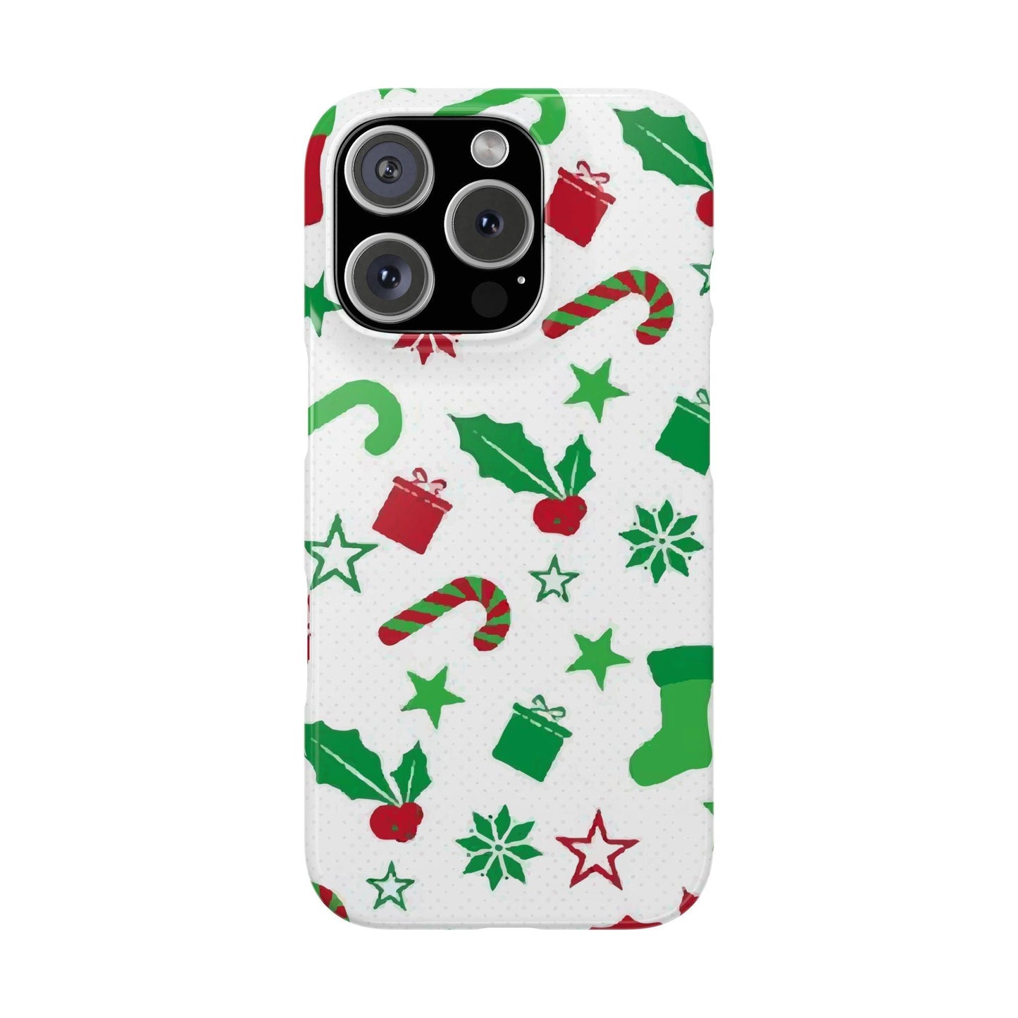 Custom iPhone Tough Phone Case – Christmas Santa Holiday Design, Festive Xmas Protection