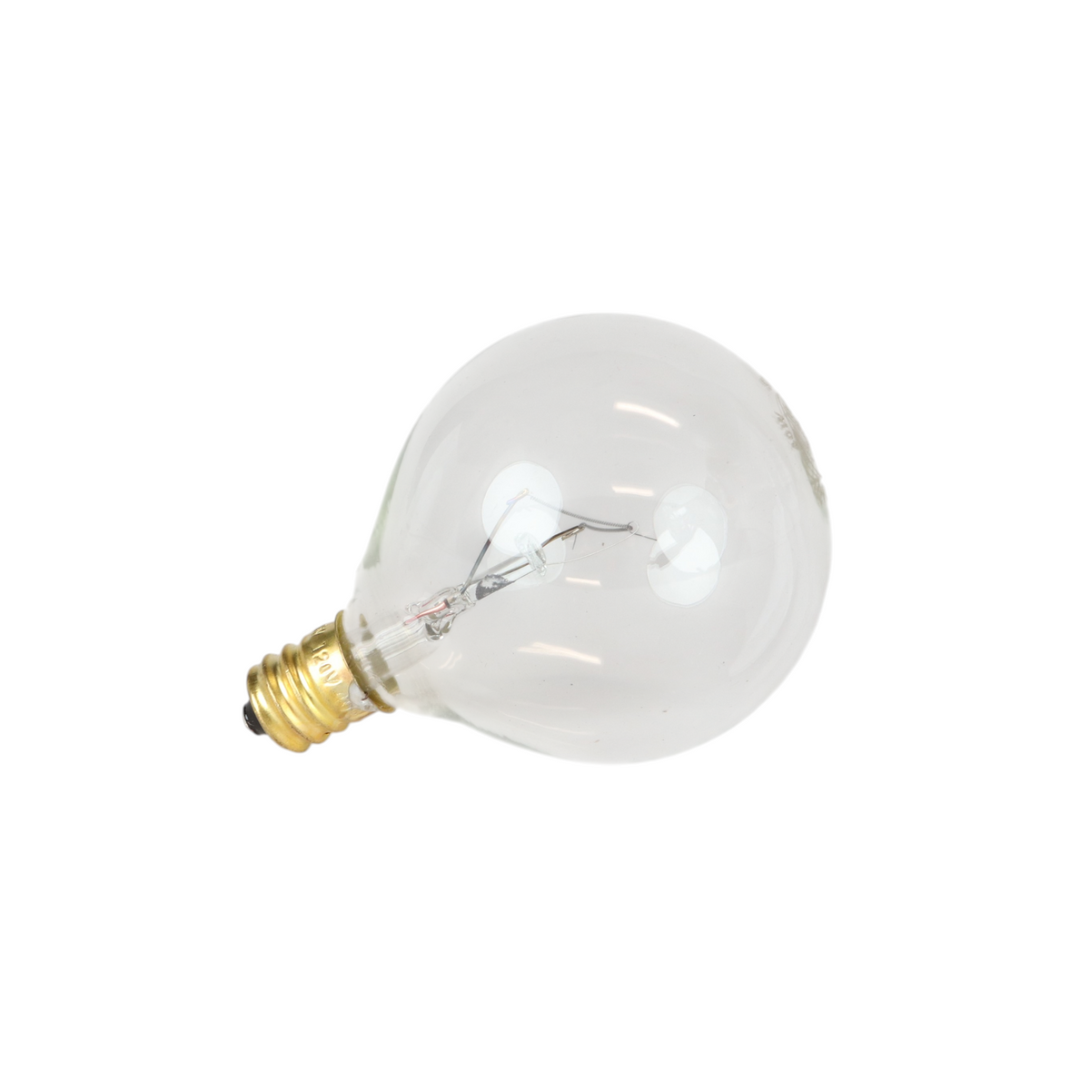 Foundation™ 40-Watt Full Spectrum Incandescent Dimmable Light Bulb - 3000K Soft White, E12 Candelabra Base, Globe - 6-Pack