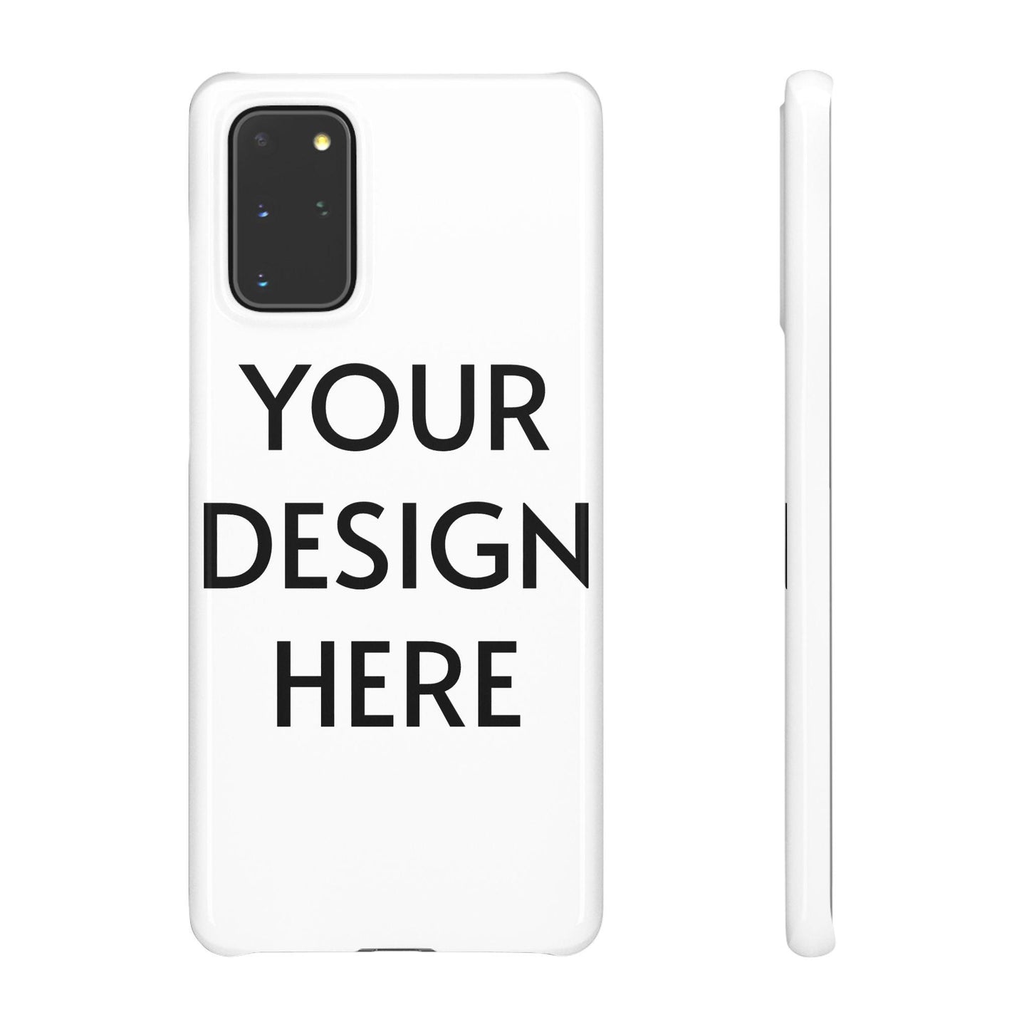 Custom Snap Case for Samsung – 100% Polycarbonate, Slim & Lightweight, Glossy/Matte Finish, Wireless Charging Compatible
