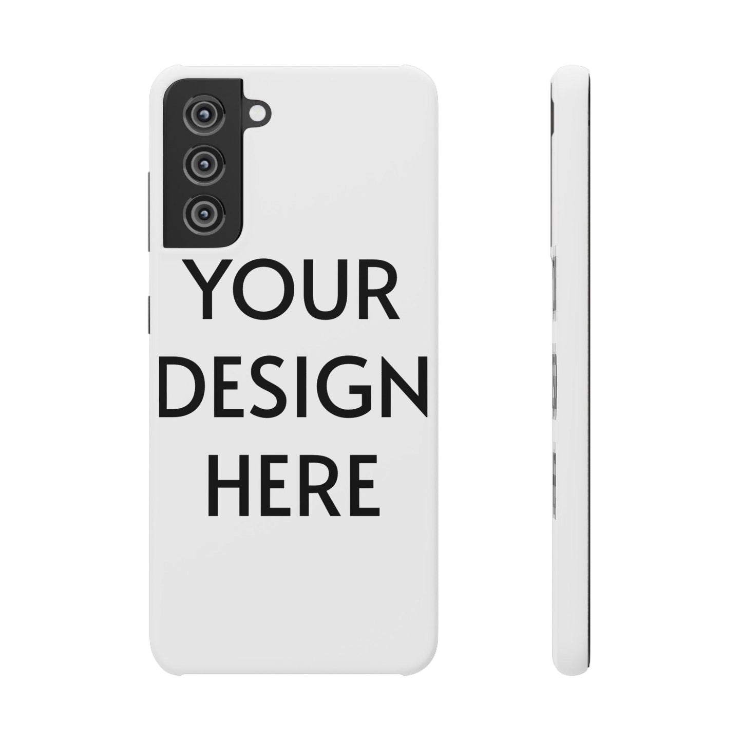 Custom Snap Case for Samsung – 100% Polycarbonate, Slim & Lightweight, Glossy/Matte Finish, Wireless Charging Compatible