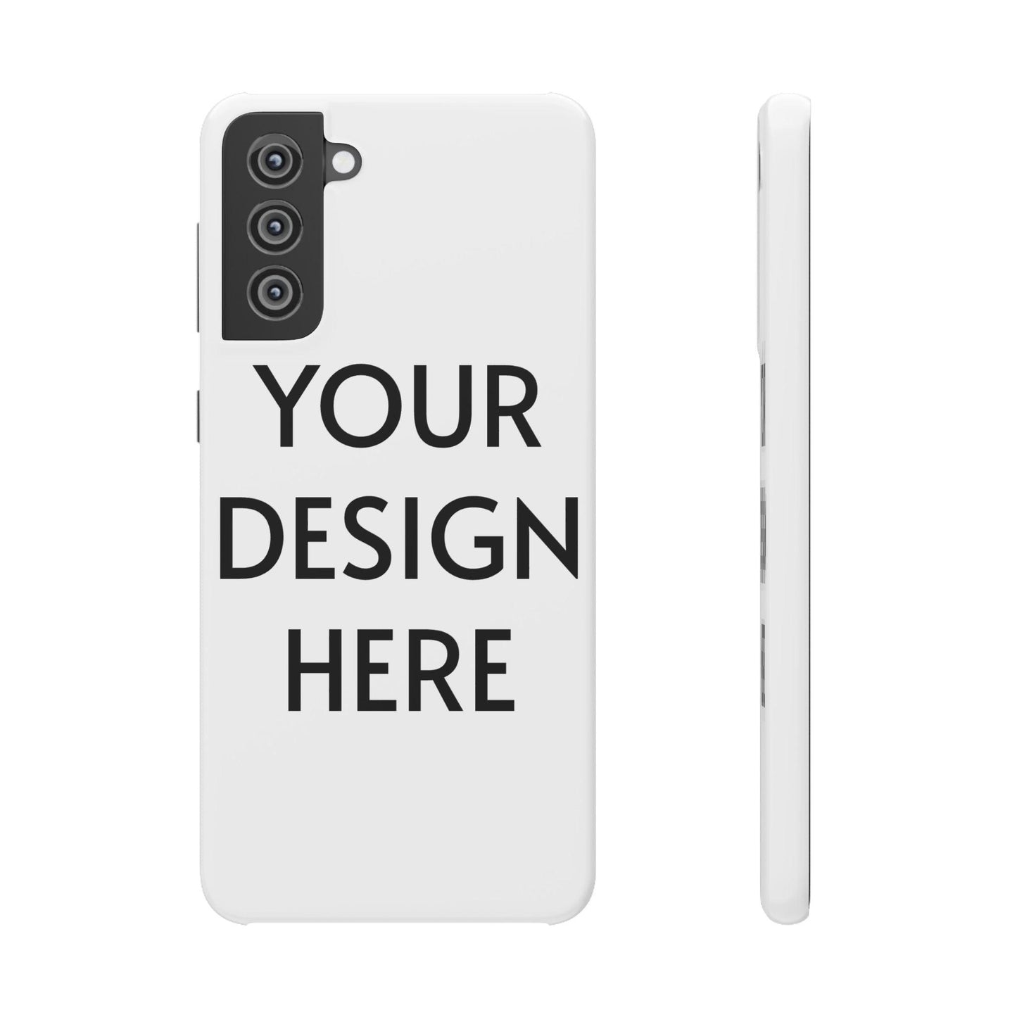 Custom Snap Case for Samsung – 100% Polycarbonate, Slim & Lightweight, Glossy/Matte Finish, Wireless Charging Compatible