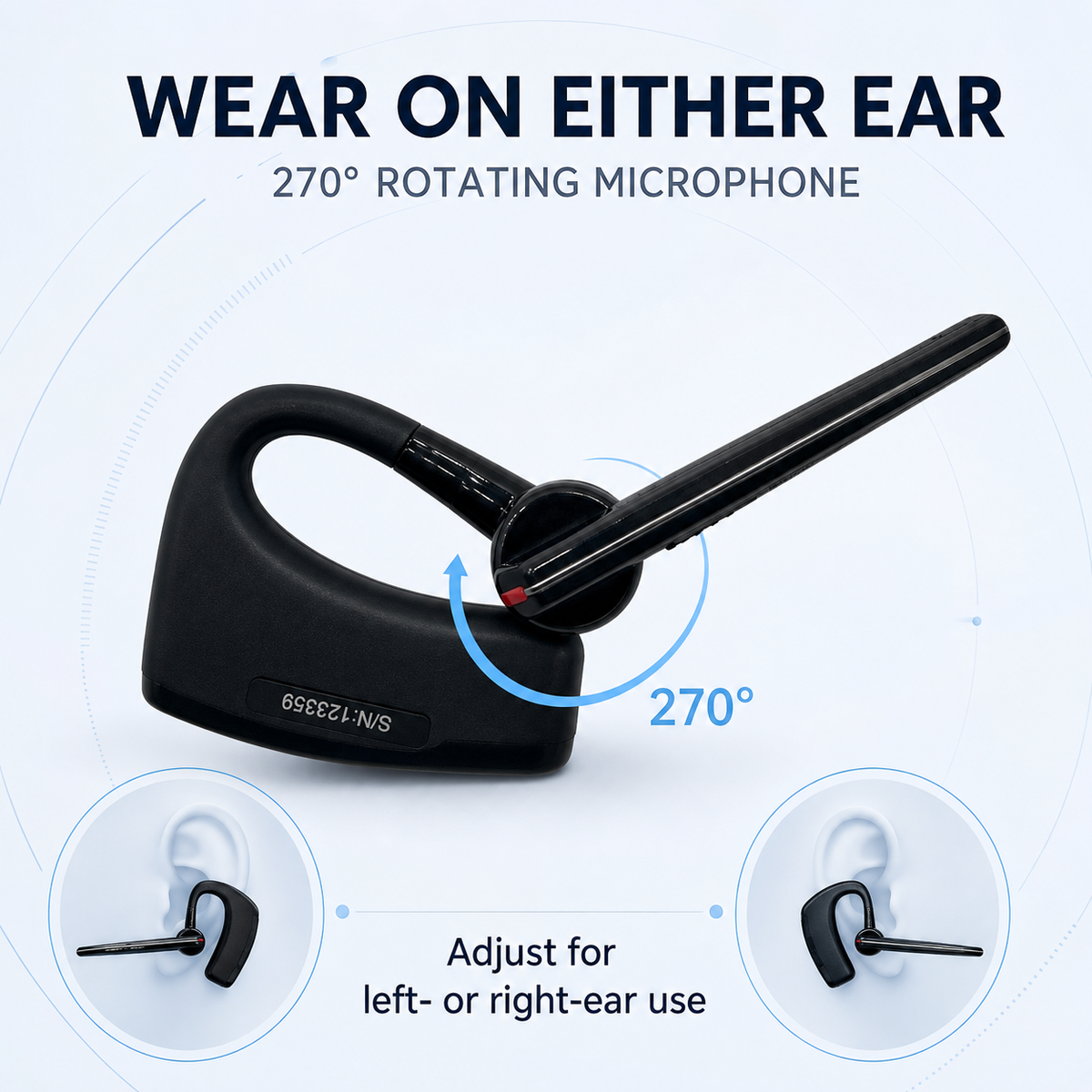 Ruyage Radio Bluetooth Headset(HB780D)