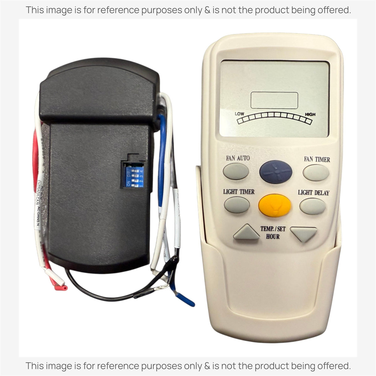 Hampton Bay 3-Speed Universal Ceiling Fan Thermostatic Remote Control Kit with LCD Display