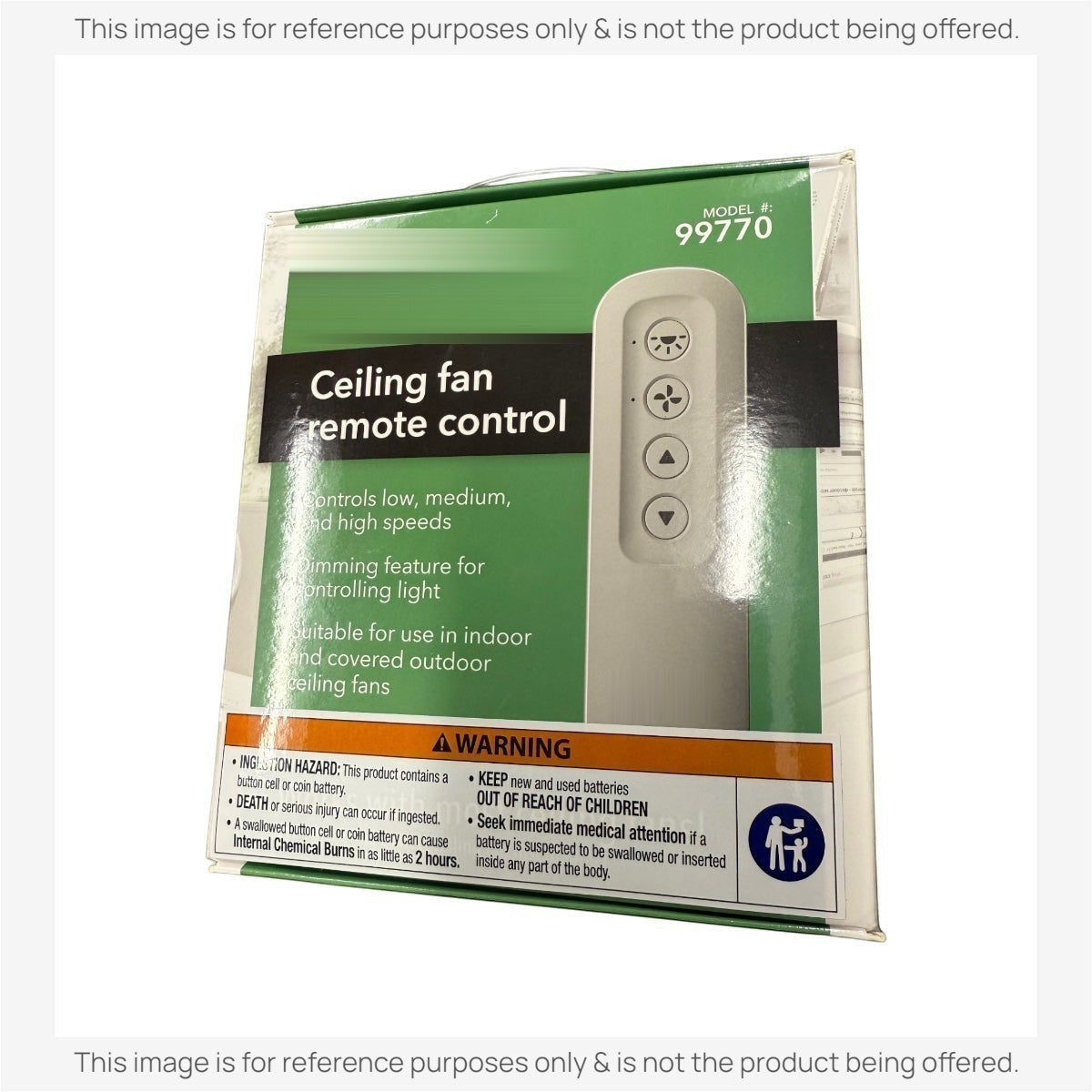 Hunter 99770 3 Speed Universal Ceiling Fan Remote Control Kit