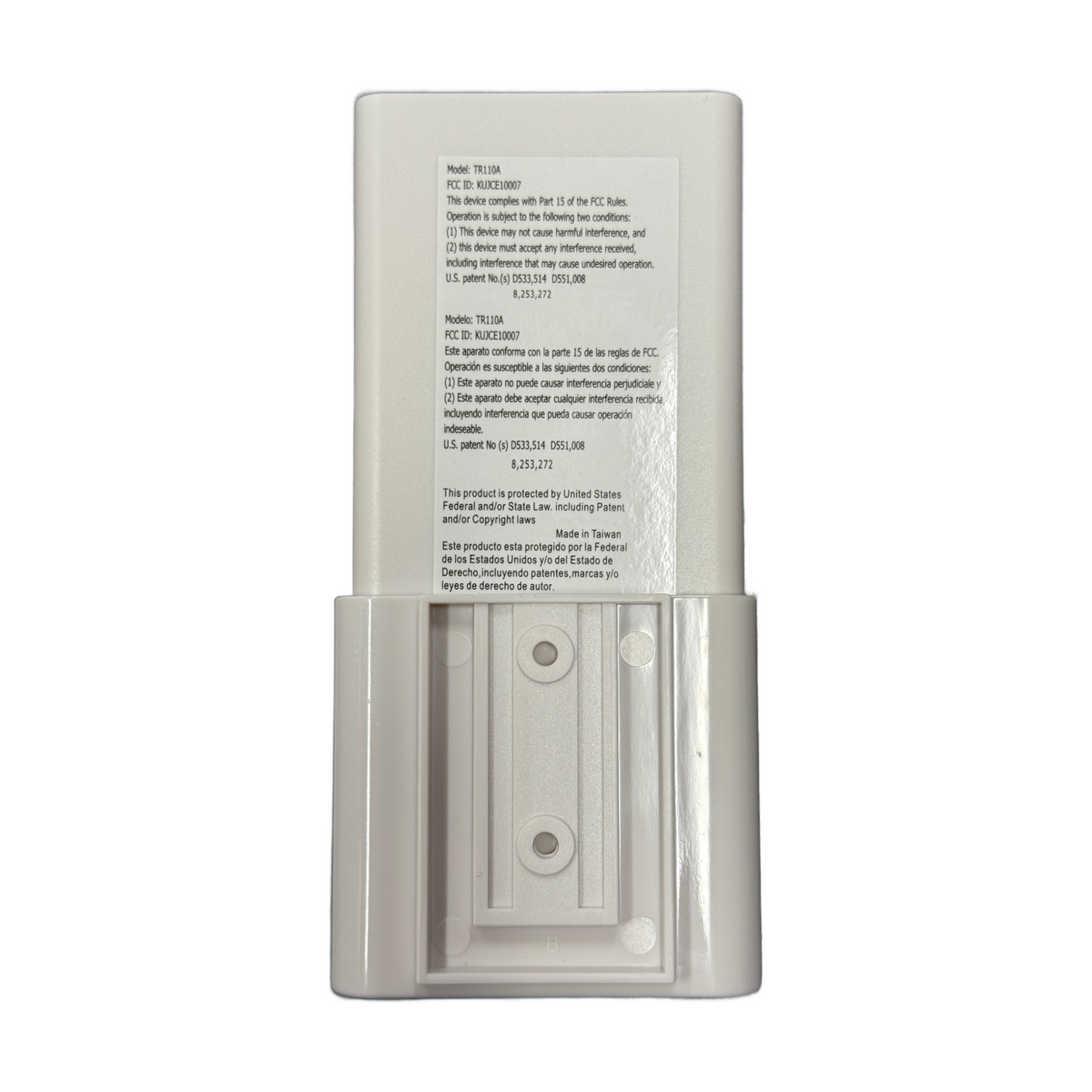 Minka-Aire 3-Speed 256 Bit Handheld Ceiling Fan Remote Control with Reverse Key - White - RCS212, TR110A, KUJCE10007