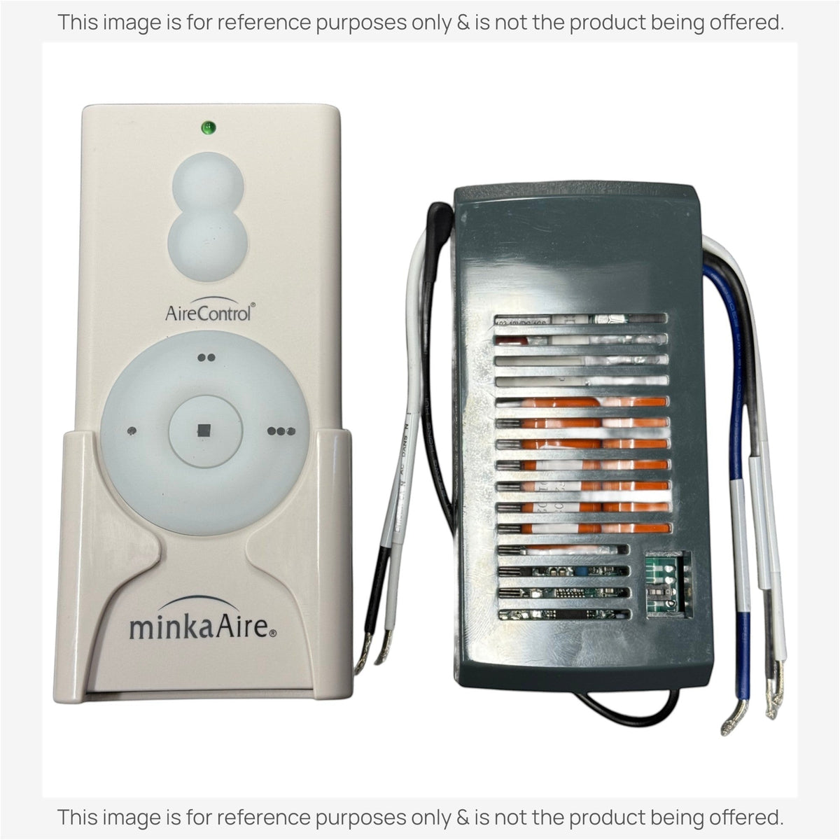 Minka-Aire AireControl 3 Speed Universal 256 Bit Handheld Ceiling Fan Remote Control for LED with Receiver Kit - White - RCS223L