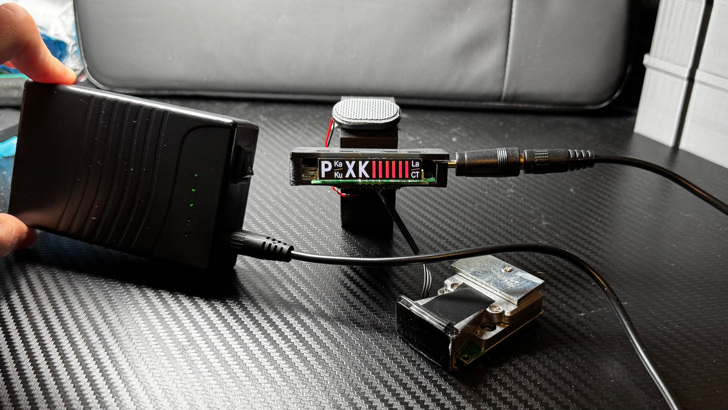 (ORDERING IS TEMPORARY CLOSED RED DES) Universal Radar Detector (Battery Pack)