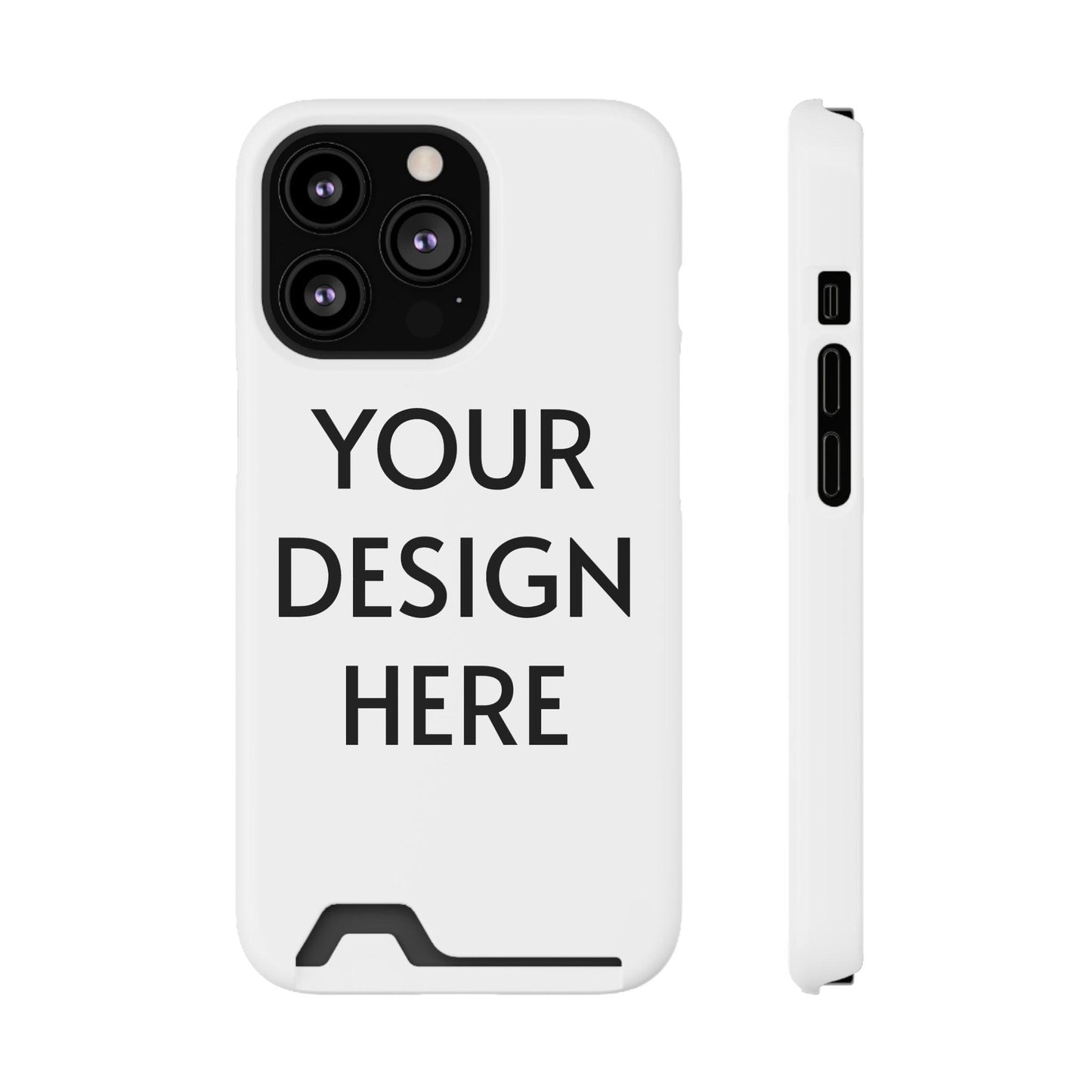 Custom Phone Case with Card Holder for iPhone – Premium Protection, Sleek Design, and Convenient Storage