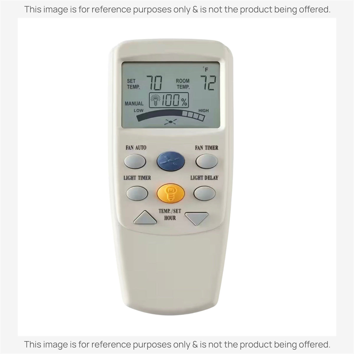 Hampton Bay 3-Speed Universal Ceiling Fan Thermostatic Remote Control Kit with LCD Display