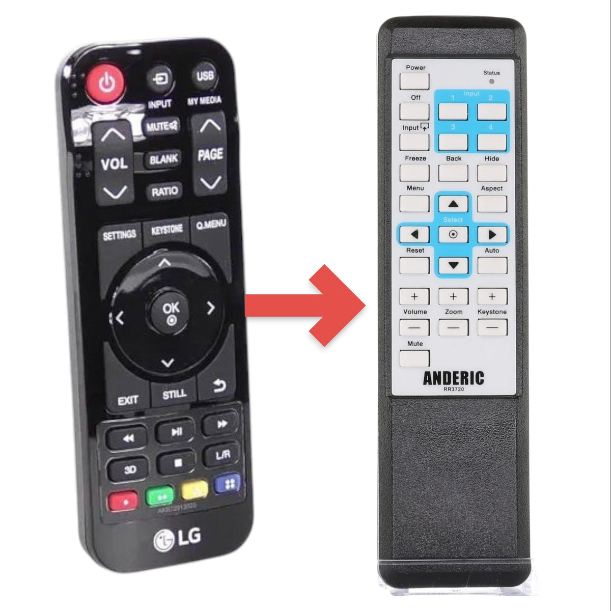 LG AKB72913325 Projector Remote Control