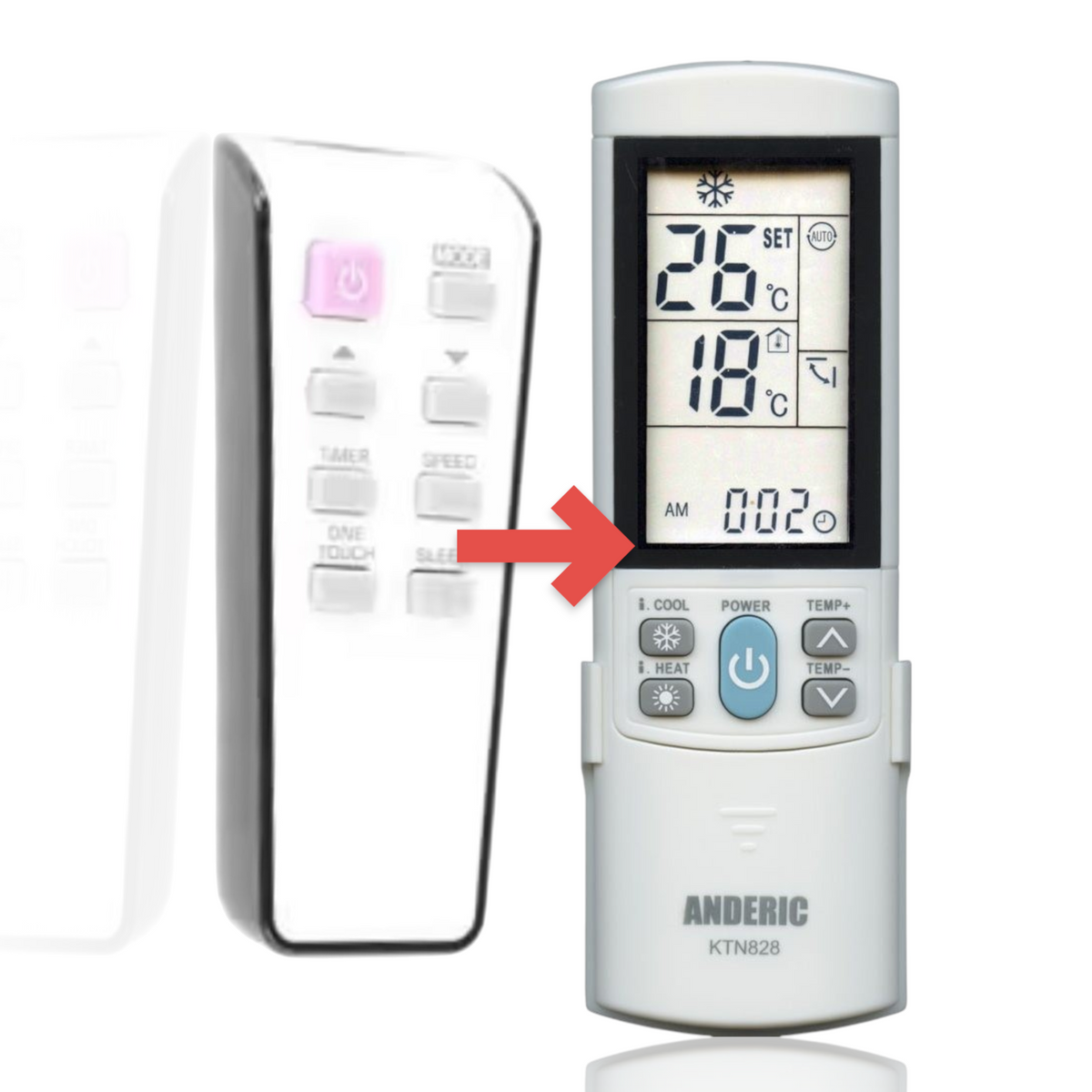 Midea 17317000A02716 Rg32a/e Air Conditioner Remote Control