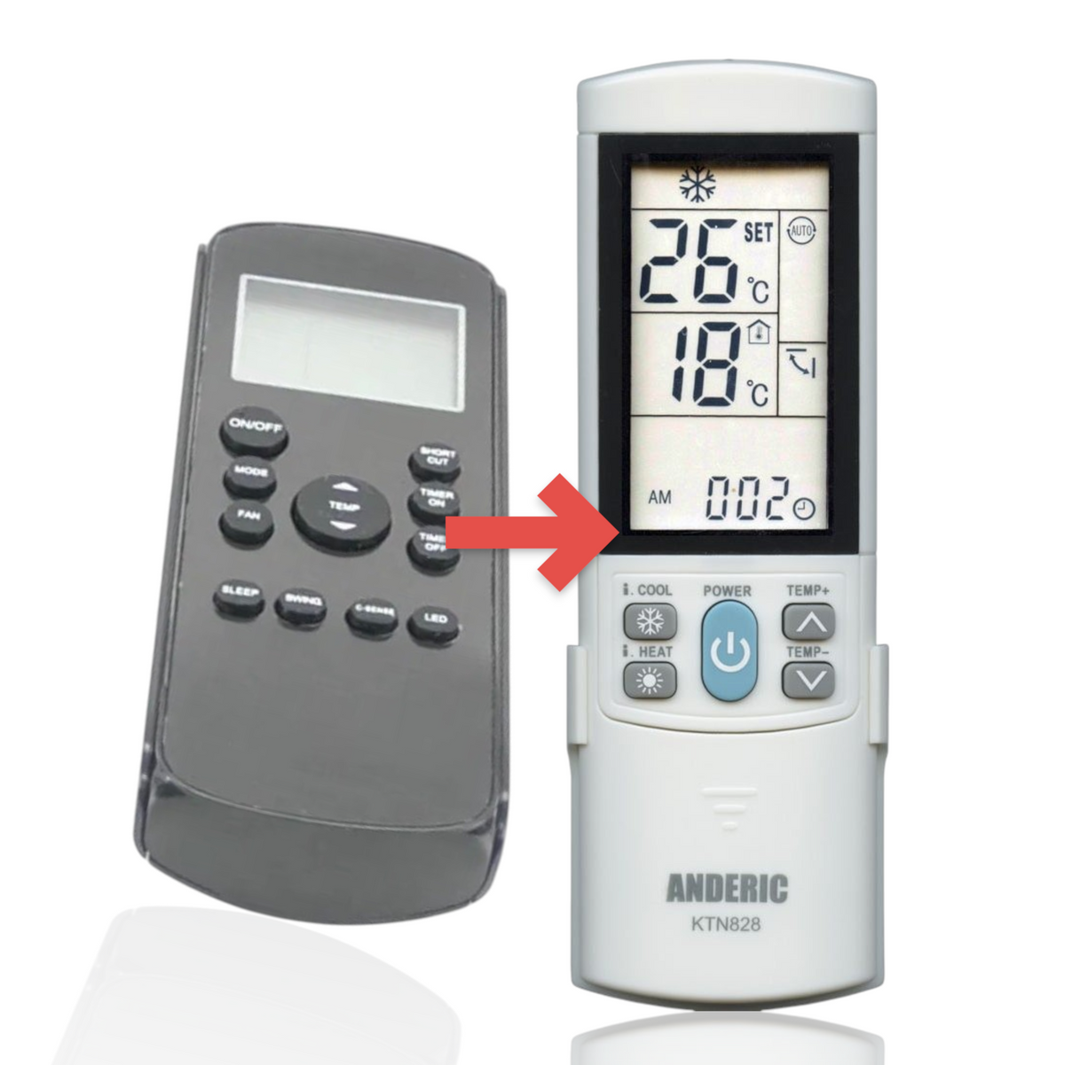 Midea 17317000008858 Air Conditioner Remote Control
