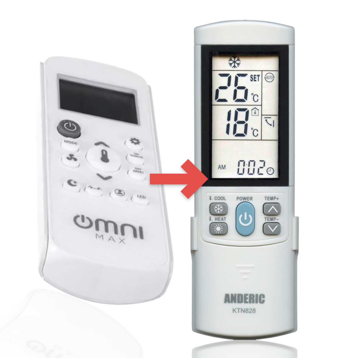 Midea 17317000A63249 omni max Air Conditioner Remote Control