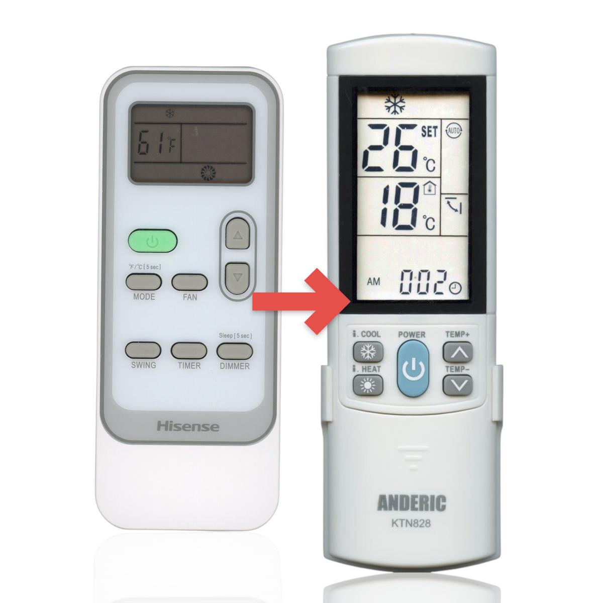 Hisense DG11J1-99 (HSN) Portable Air Conditioner Remote Control - K1994454