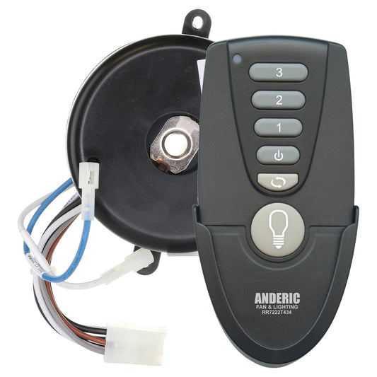 Anderic MR77A-RR7222T434-KIT Replacement Ceiling Fan Remote Control Kit for Home Decorators Collection Altura 68 Inch