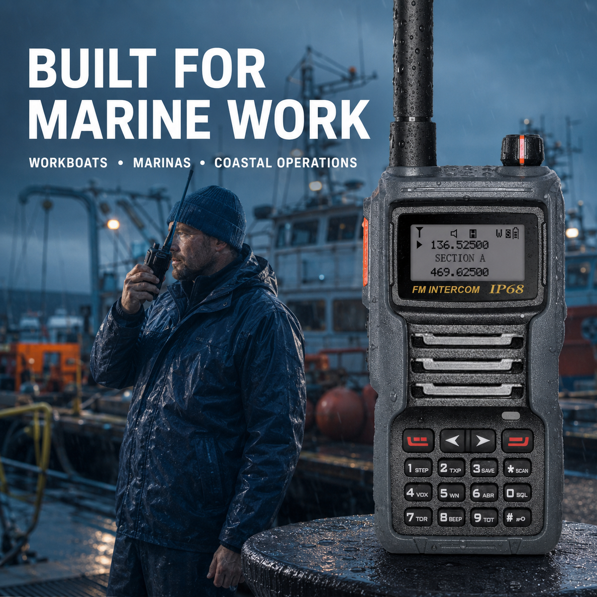 Ruyage Radio 8W Waterproof Walkie-Talkie(UV8D)