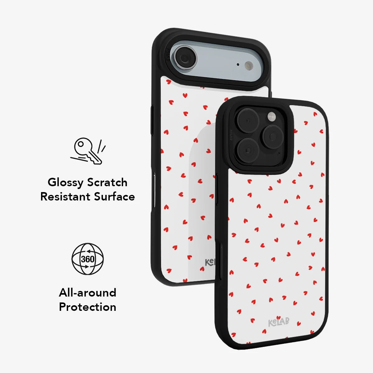 Minimalist Love | Red Heart Phone Case