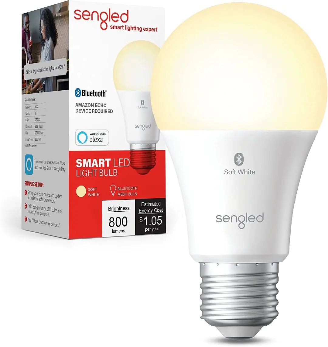 LED Smart Light Bulb, Alexa Compatible – DigiDevice