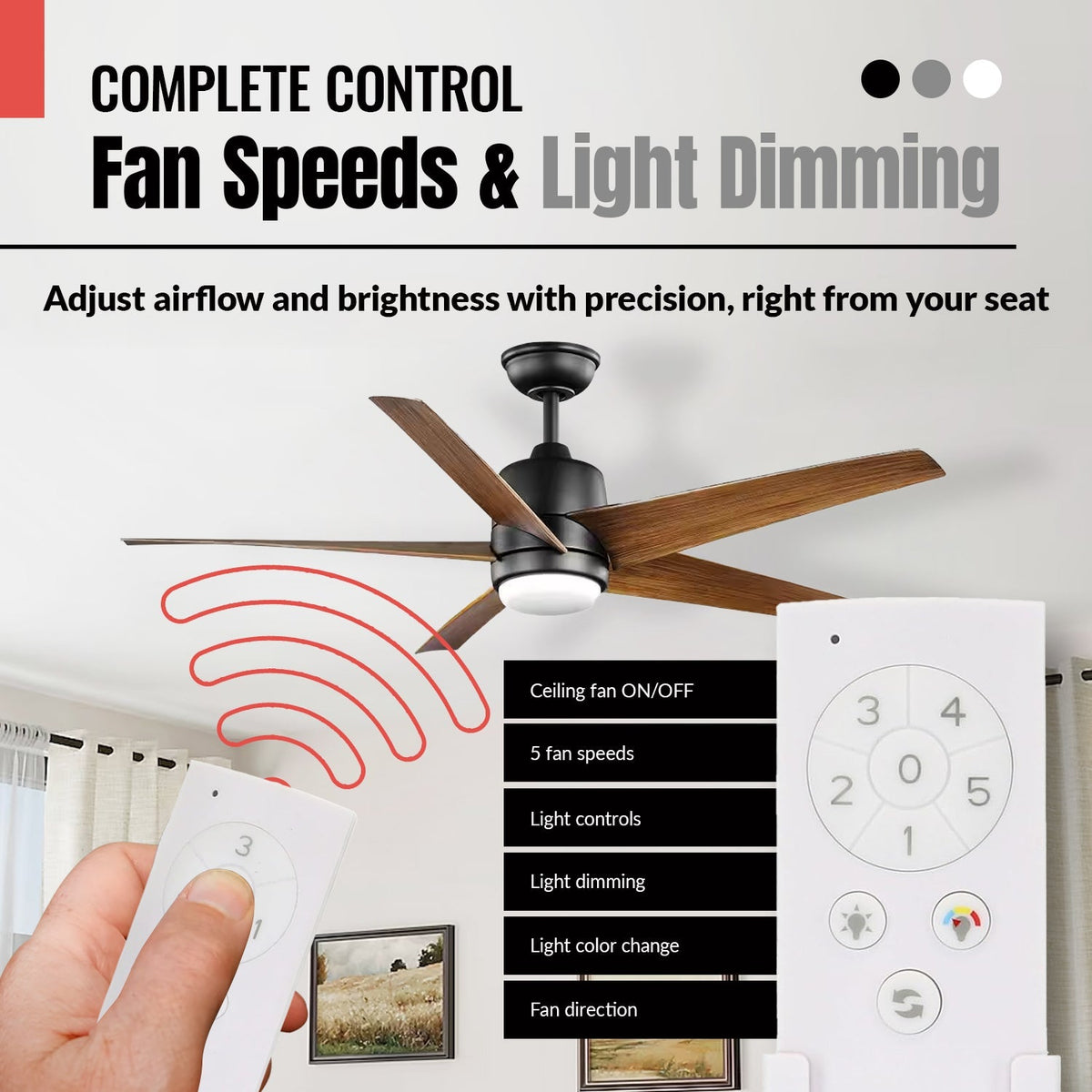 Home Decorators Collection TX045-LR Ceiling Fan Remote Control