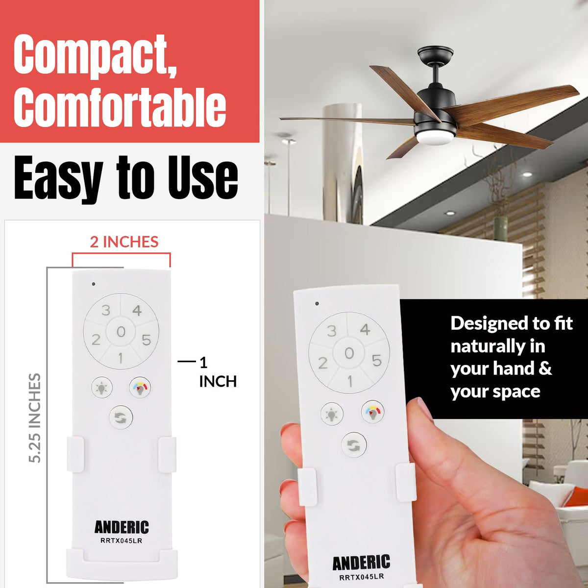 Home Decorators Collection TX045-LR Ceiling Fan Remote Control