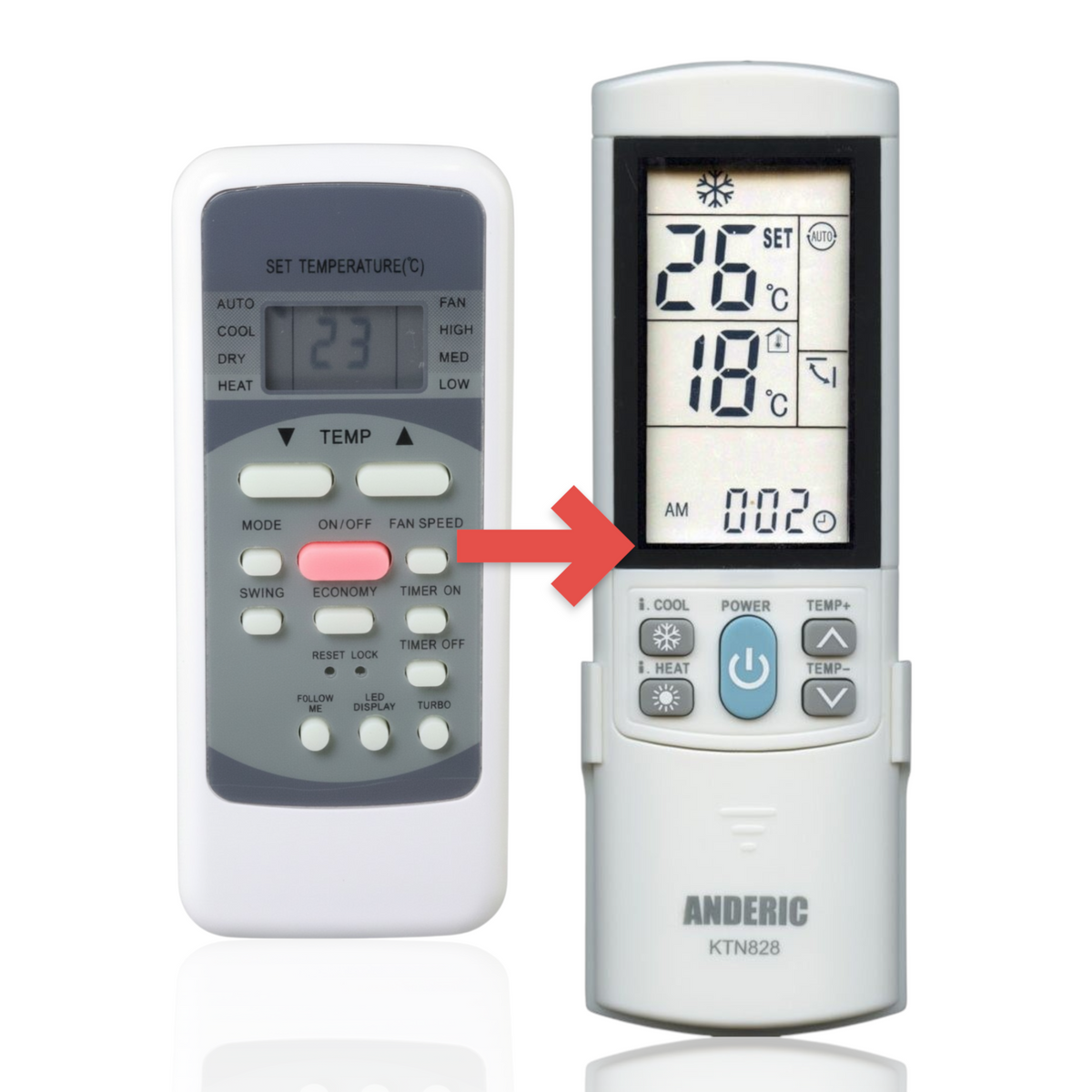 Midea 17317000A02500 R51k/bge Air Conditioner Remote Control