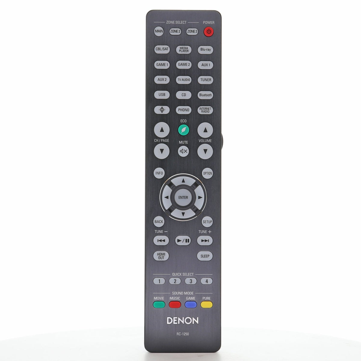 Denon RC-1250 A/V Receiver Remote Control | AVR-A1H - 30701029100AD