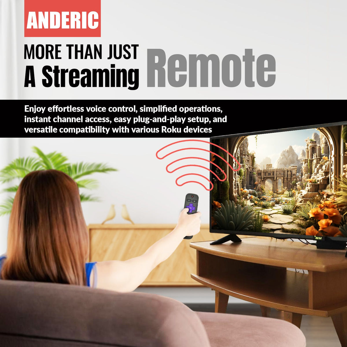 Roku RC-AL7 / TC2-RCB14 Voice Streaming Stick Remote Control | VOICE - 3226000840