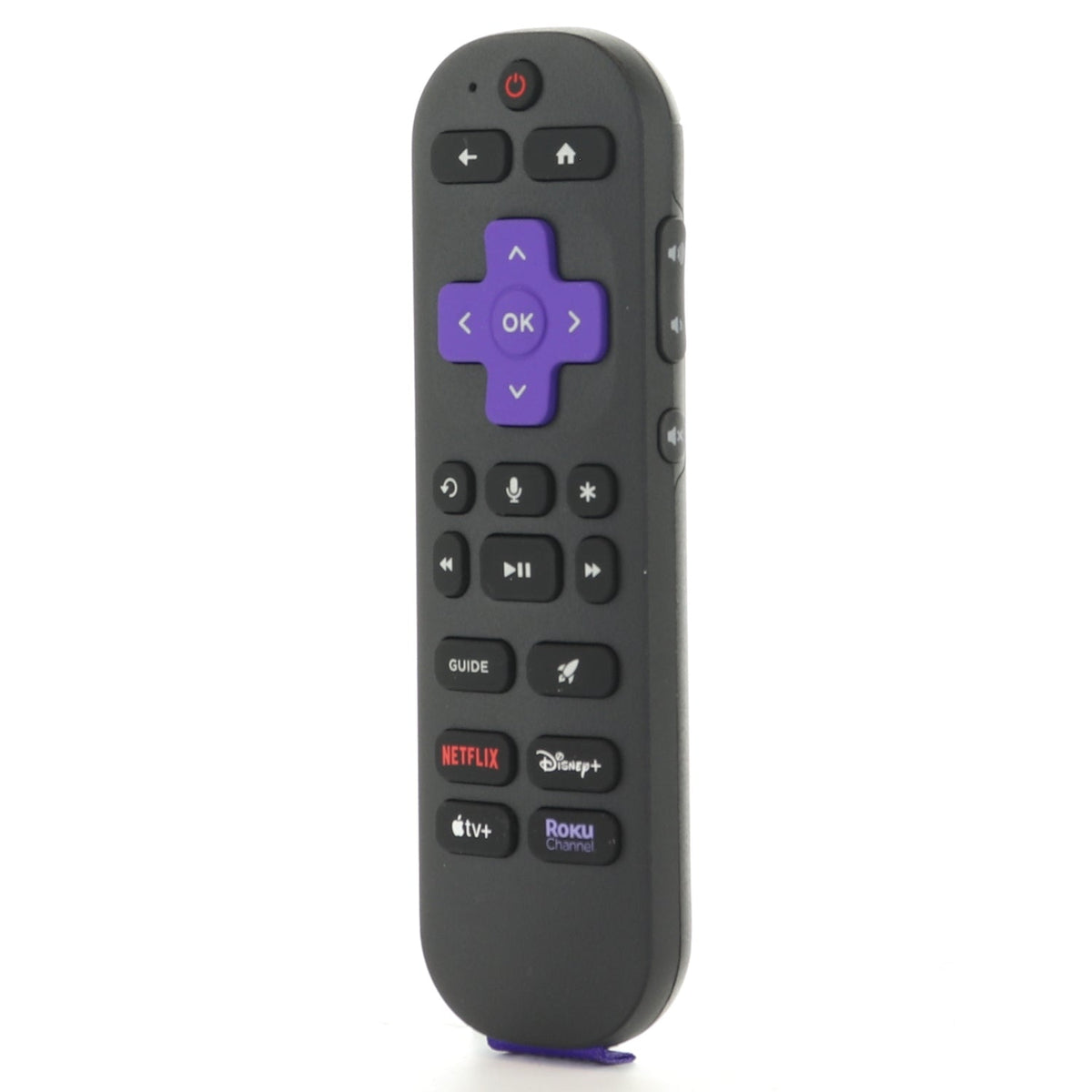 Roku RC-OS1 Roku Streaming Remote Control - Pro 2nd edition | Backlighting | Voice | Rechargeable | Netflix | Disney+ | Apple TV+ | Roku Channel - 3026000194