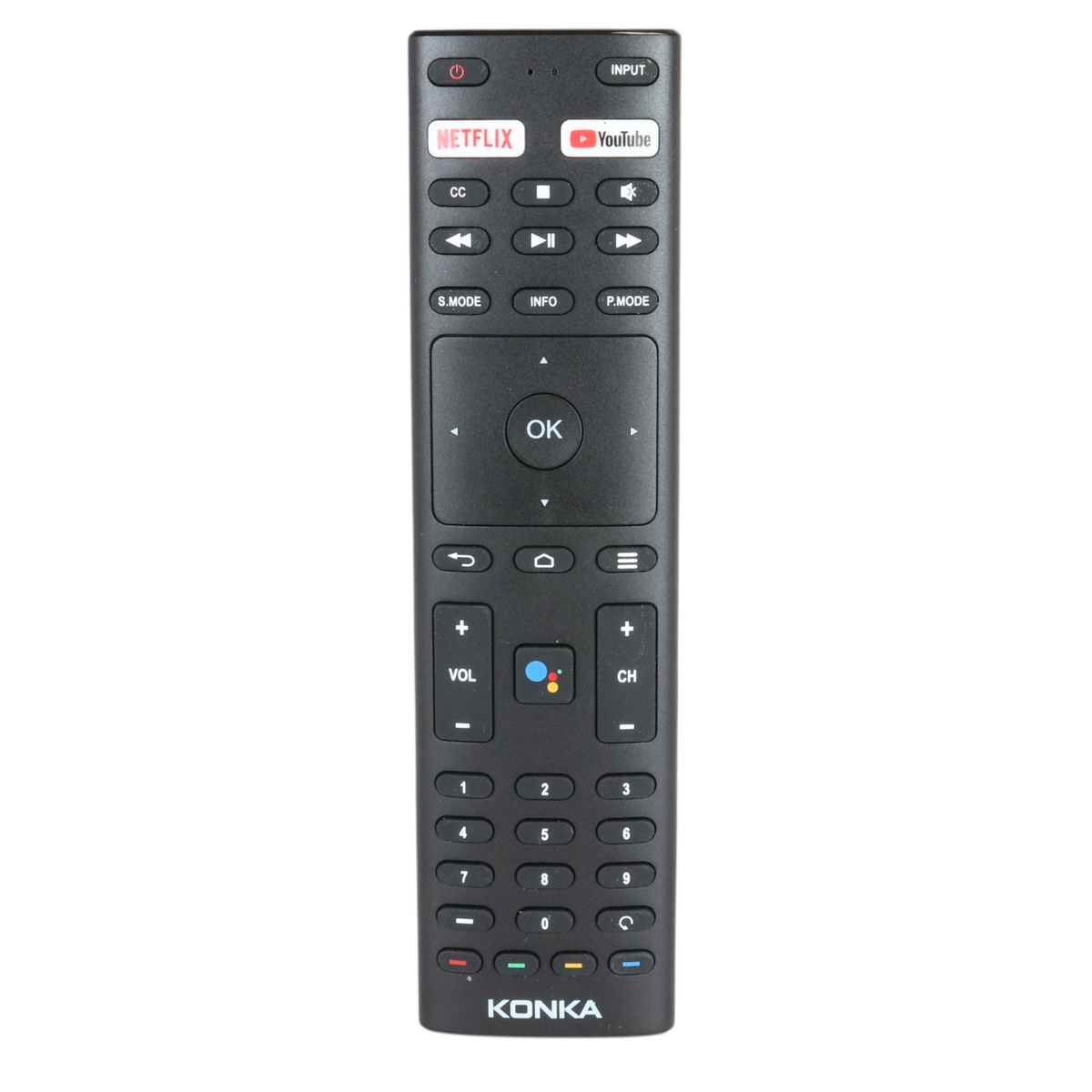 Konka RMC3329 Smart Google TV Remote Control | Voice | IR | Netflix | Youtube - 504Q4371109