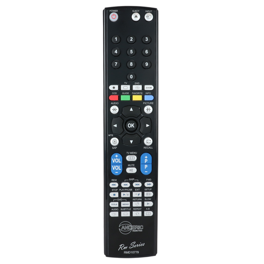 Anderic RC260D Replacement TV/DVD Remote Control for Insignia RC-260D, RC-260E, RC-260I, RC-261 - RMD10779