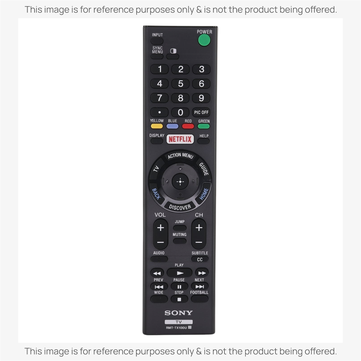 Sony RMT-TX100U Smart TV Remote Control | IR Only - 1-492-978-21