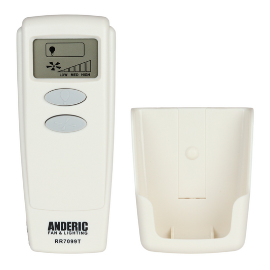 Anderic RR7099T Replacement Ceiling Fan Remote Control with LCD | CHQ8BT7098T