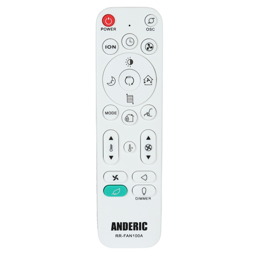 Anderic Universal Space Heaters and Upright Fans Remote Control | Learning | Lasko | DeLonghi - RRFAN100A