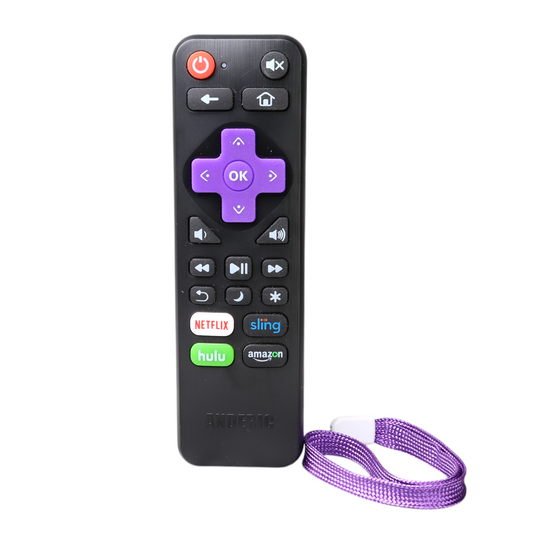 Anderic RRLC18 Replacement TV Remote Control for Sharp, Hisense, Proscan Roku-Enabled TV's | No programming | No Voice Function