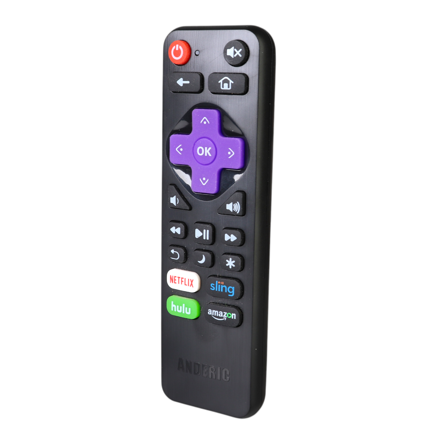 Anderic RRLC18 Replacement TV Remote Control for Sharp, Hisense, Proscan Roku-Enabled TV's | No programming | No Voice Function
