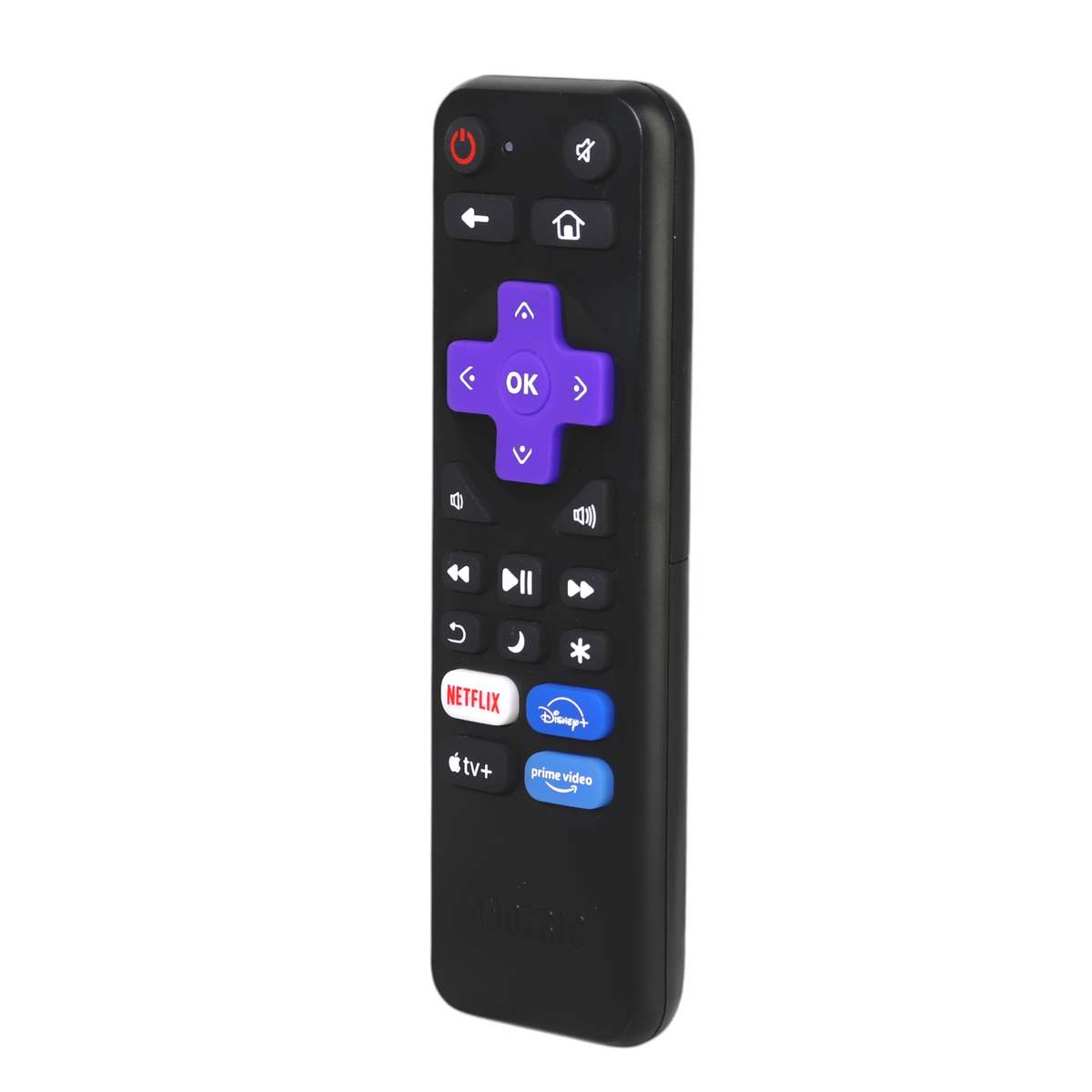 Anderic RRST01.3 Universal Remote Control for Roku Streaming Player and TV with Learning