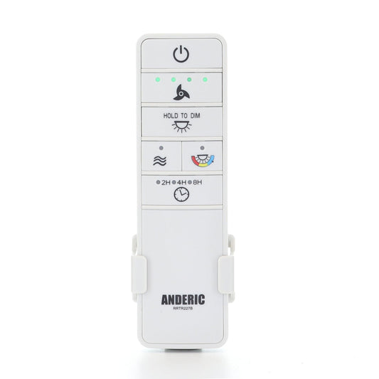 Anderic RRTR227B Ceiling Fan Remote Control for Hampton Bay Hubspace TR227B, 2AQZU-18015 - White